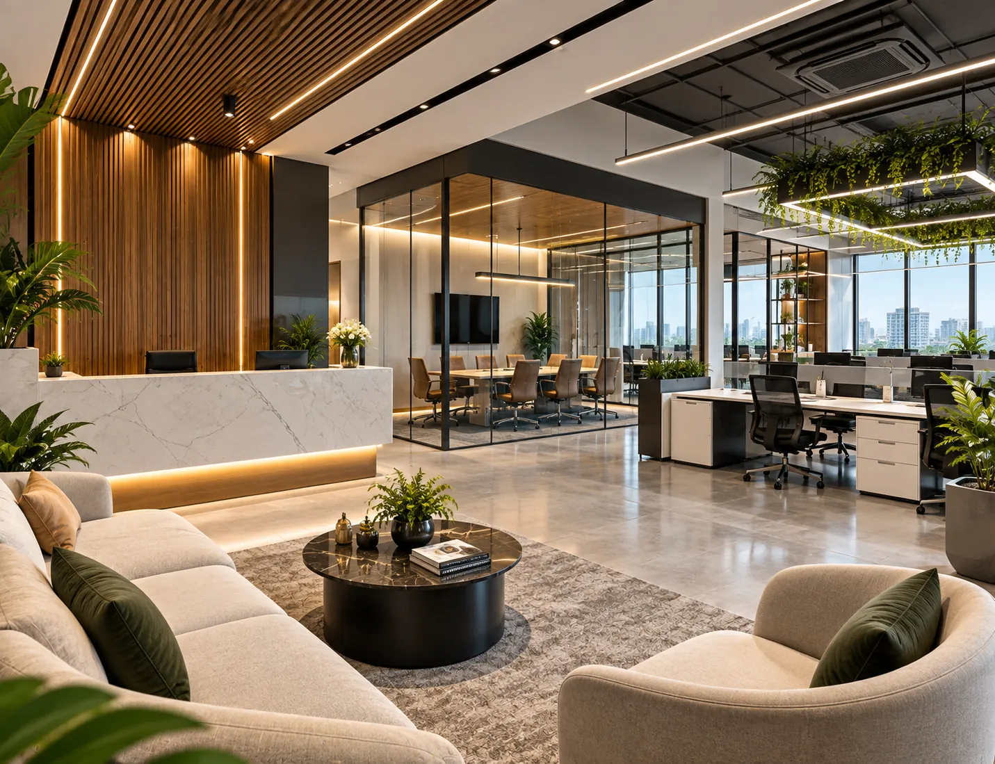Commercial Interiors illustration