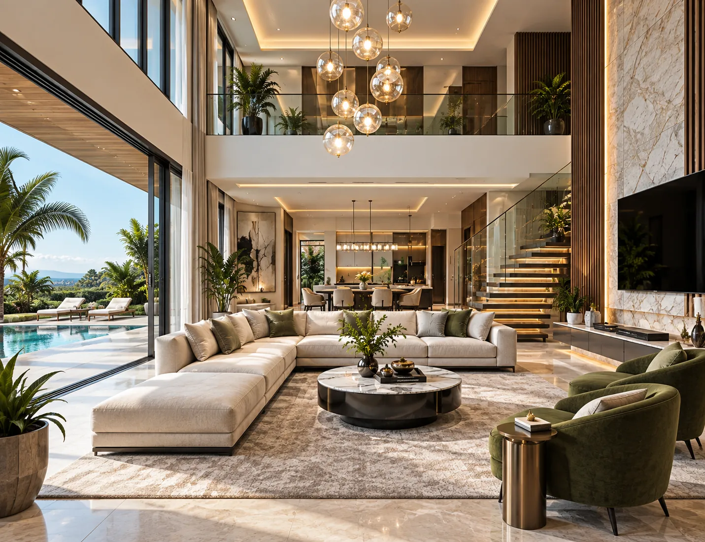 Villa Interiors illustration